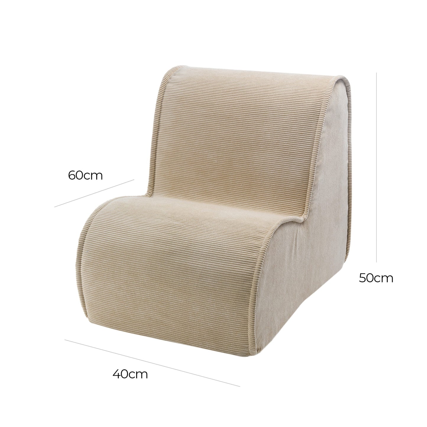 Chair For Children, Corduroy - Sand made in EU