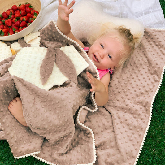 2 in 1 Baby Blanket made in EU