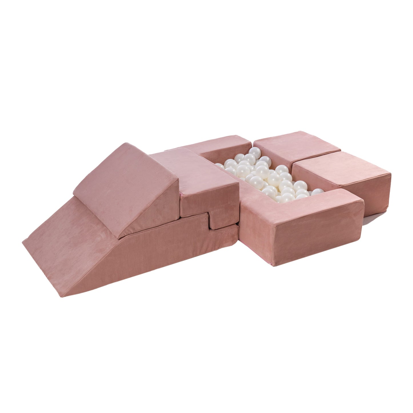 Velvet Bricks Set - Multifunctional Playground for Children - Pink