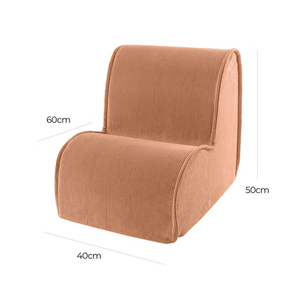 Chair For Children, Corduroy - Brick made in EU