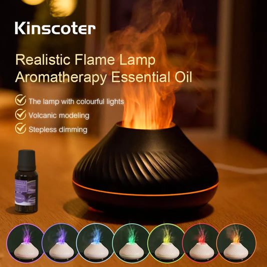 Volcanic Aroma Diffuser Essential Oil Lamp 130ml USB