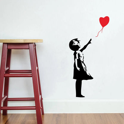 Banksy Wall Decals, Balloon Girl Inspired Sticker