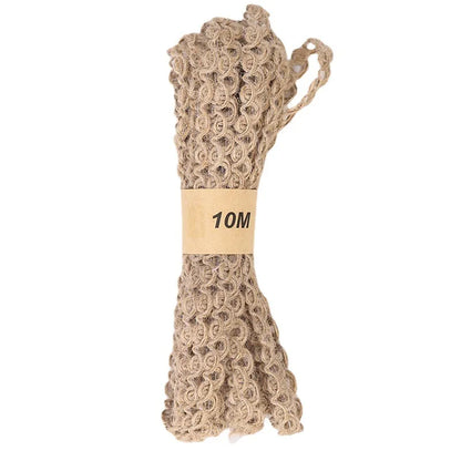 10M Handmade Macrame Linen Webbing