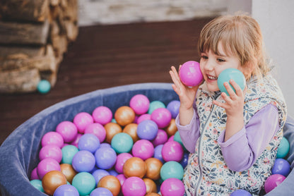 Hand Made Baby Foam Ball Pit 90x90x40cm - Model Flower