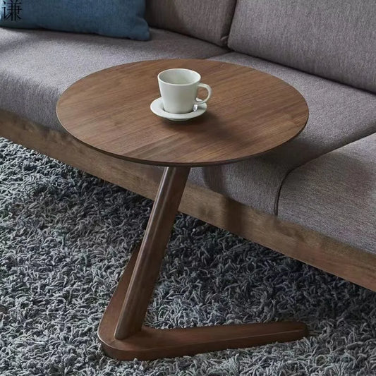 Solid wood edge small table