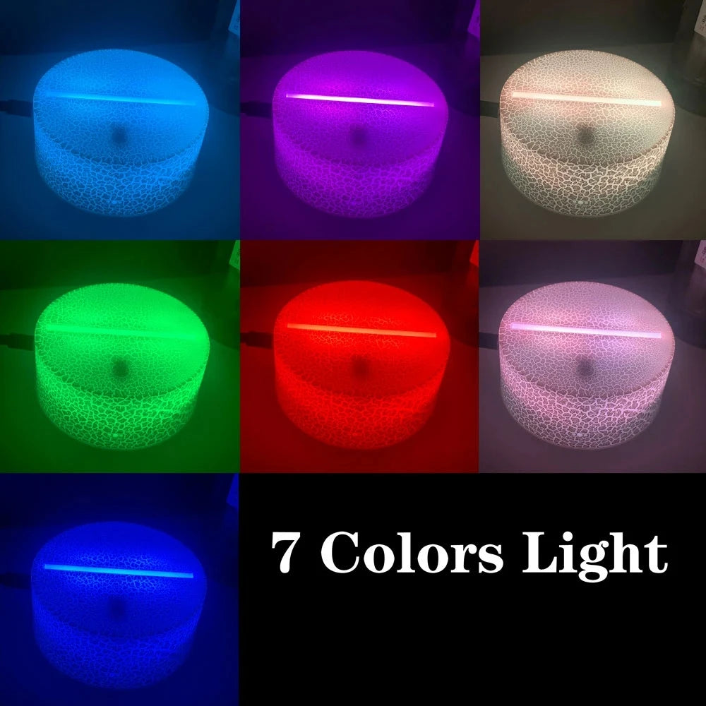 7 Color LED Astronaut Star 3D