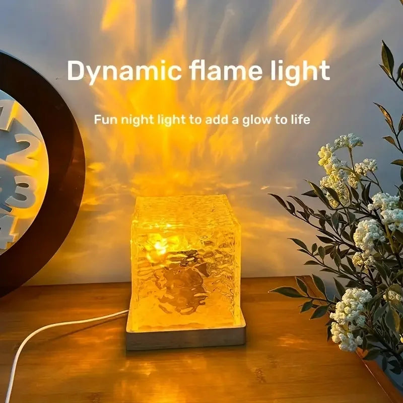 Dynamic Water Ripple Projector Night Light