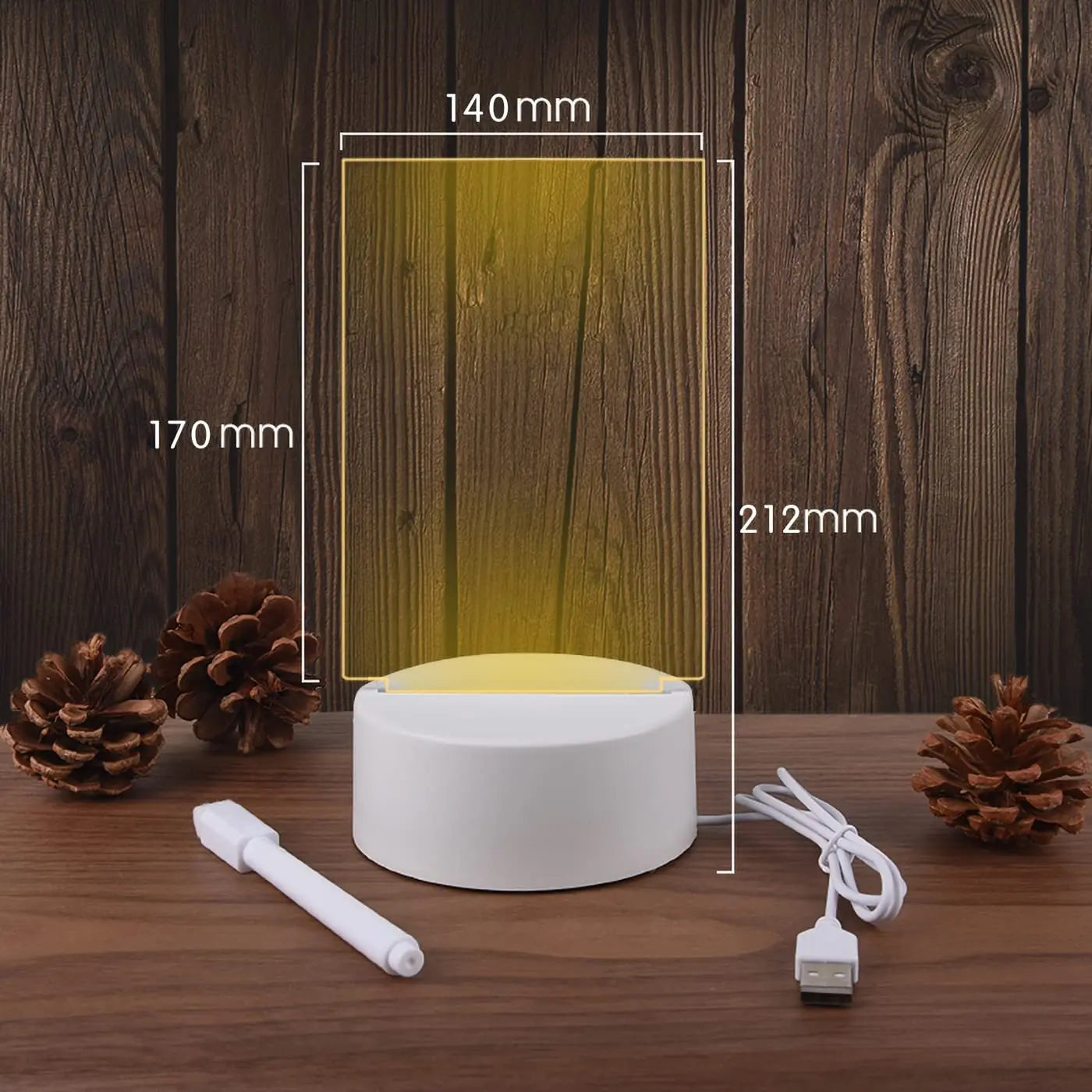 Note Board Creative Led Night Light USB Message