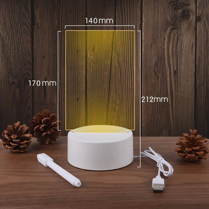 Note Board Creative Led Night Light USB Message