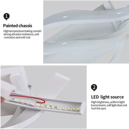 LED Wall Light Curved Design Spiral