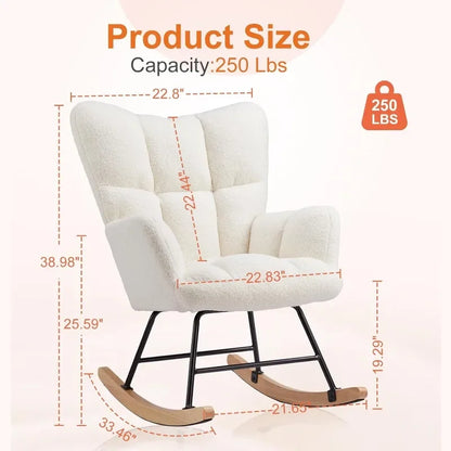 Sweetcrispy Rocking Chair Nursery Teddy