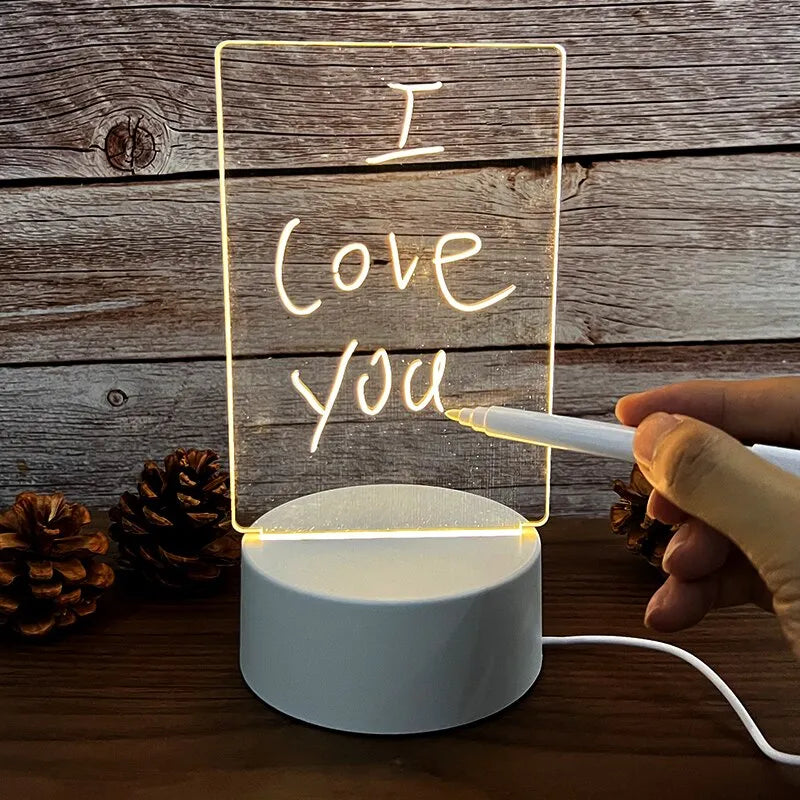 Note Board Creative Led Night Light USB Message