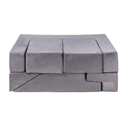 Velvet Bricks Set - Multifunctional Playground for Children - Grey