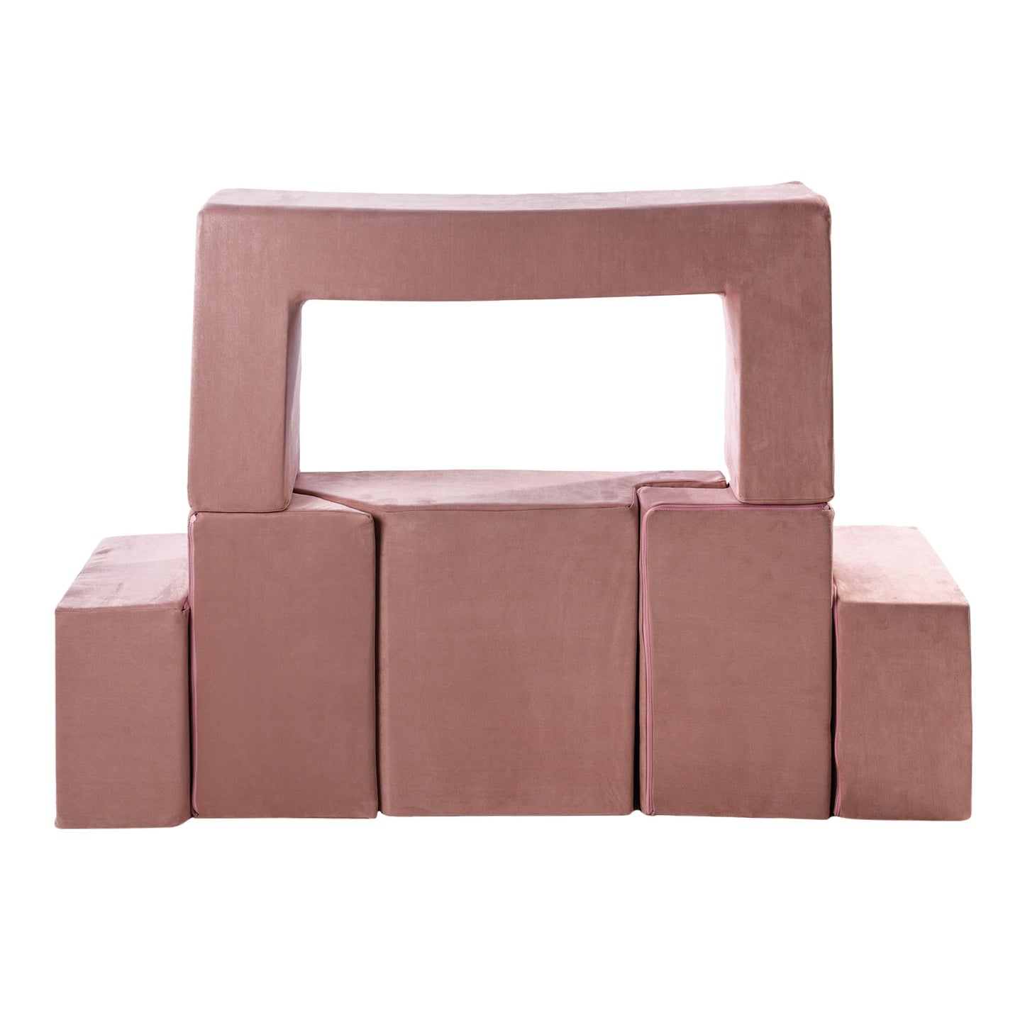 Velvet Bricks Set - Multifunctional Playground for Children - Pink