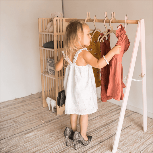 Kids eco Wooden Clothing Rack made in EU