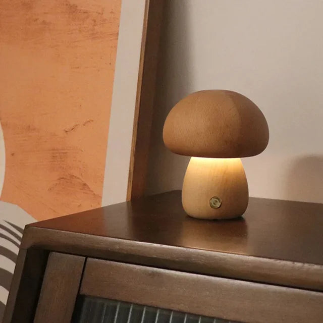 MushroomGlow: Enchanting Touch Night Lamp