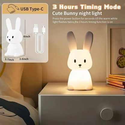 SnuggleBunny: Soothing Nightlight Companion