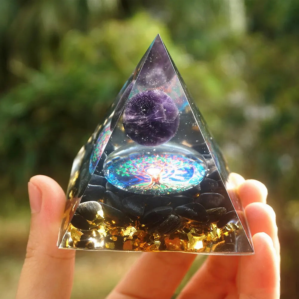 Amethyst Chakra Balance Pyramid