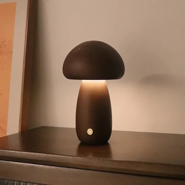 MushroomGlow: Enchanting Touch Night Lamp