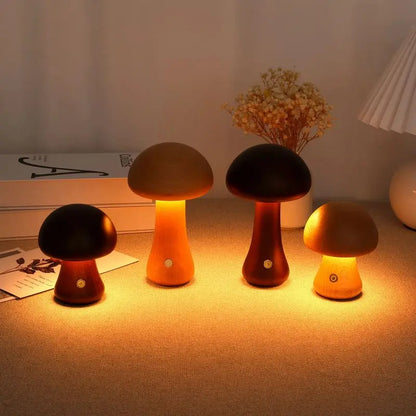 MushroomGlow: Enchanting Touch Night Lamp