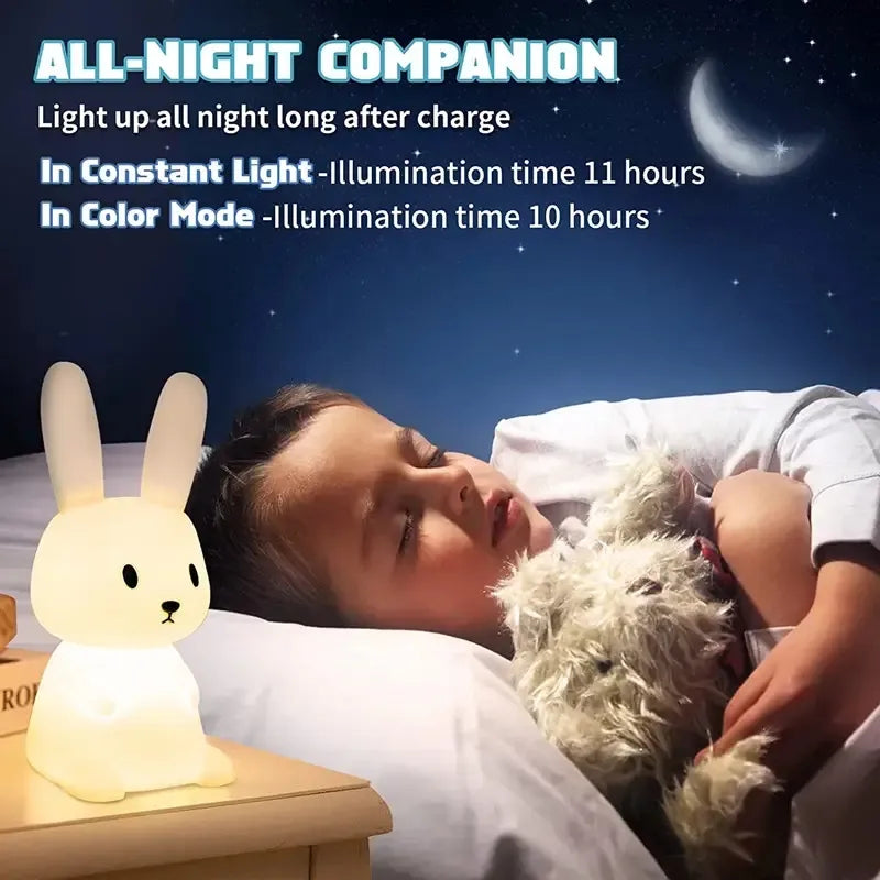 SnuggleBunny: Soothing Nightlight Companion