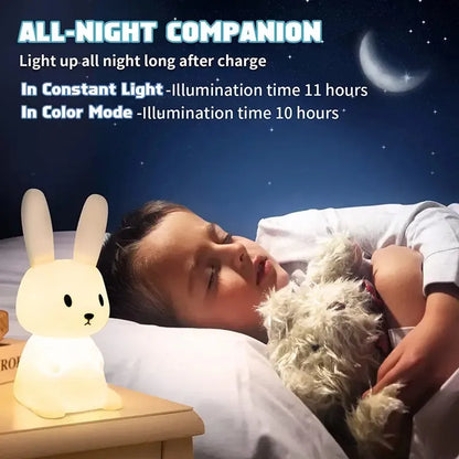 SnuggleBunny: Soothing Nightlight Companion