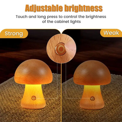 MushroomGlow: Enchanting Touch Night Lamp