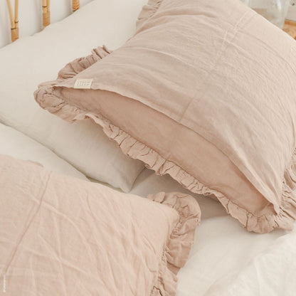 Linen Tales Pillowcase with Frills made in EU