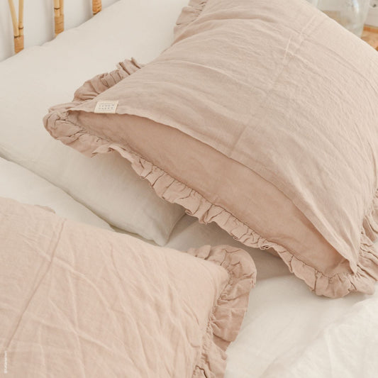 Linen Tales Pillowcase with Frills made in EU