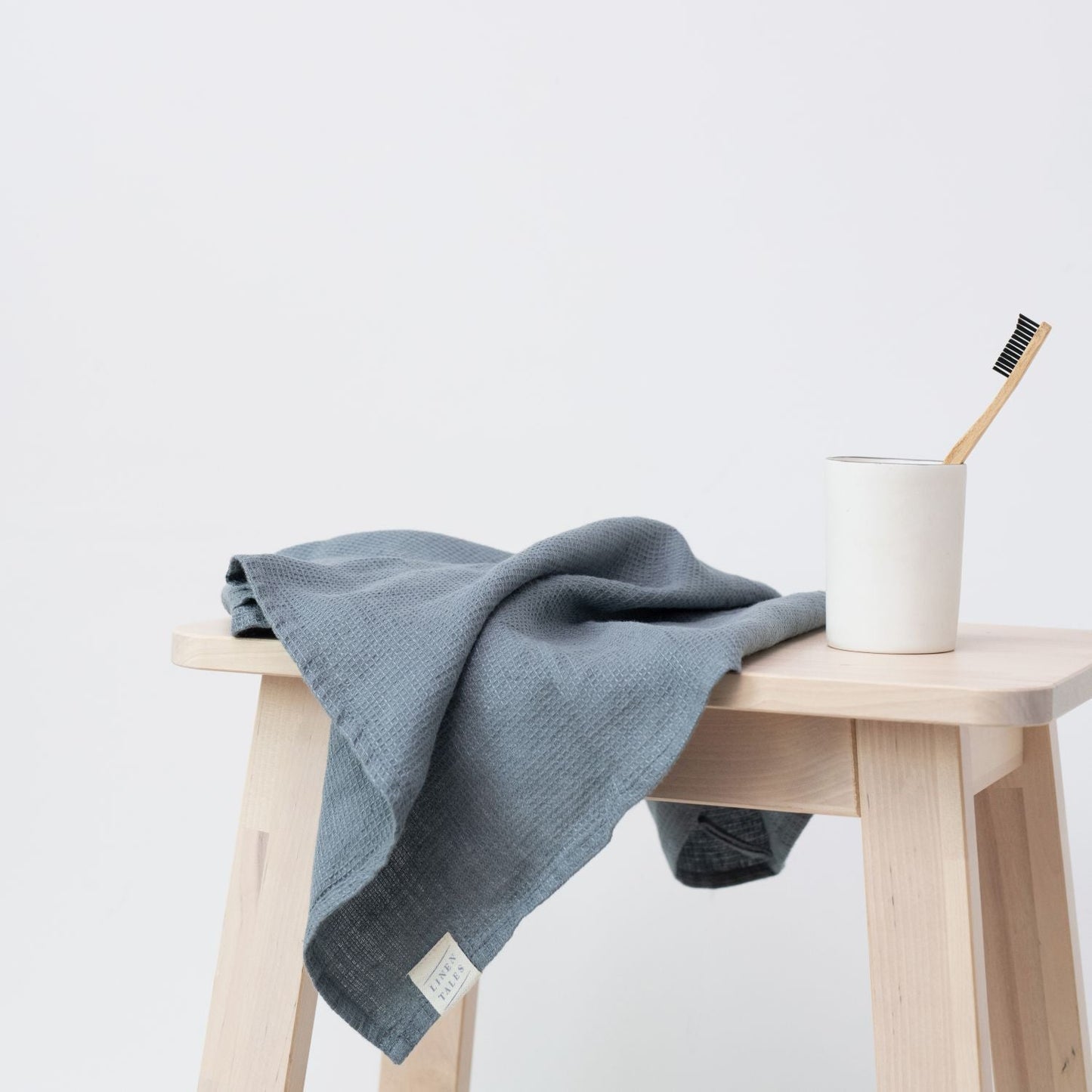 Linen Fine Waffle Towel made in EU