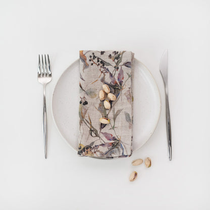 Linen Tales Napkins Set Made in EU